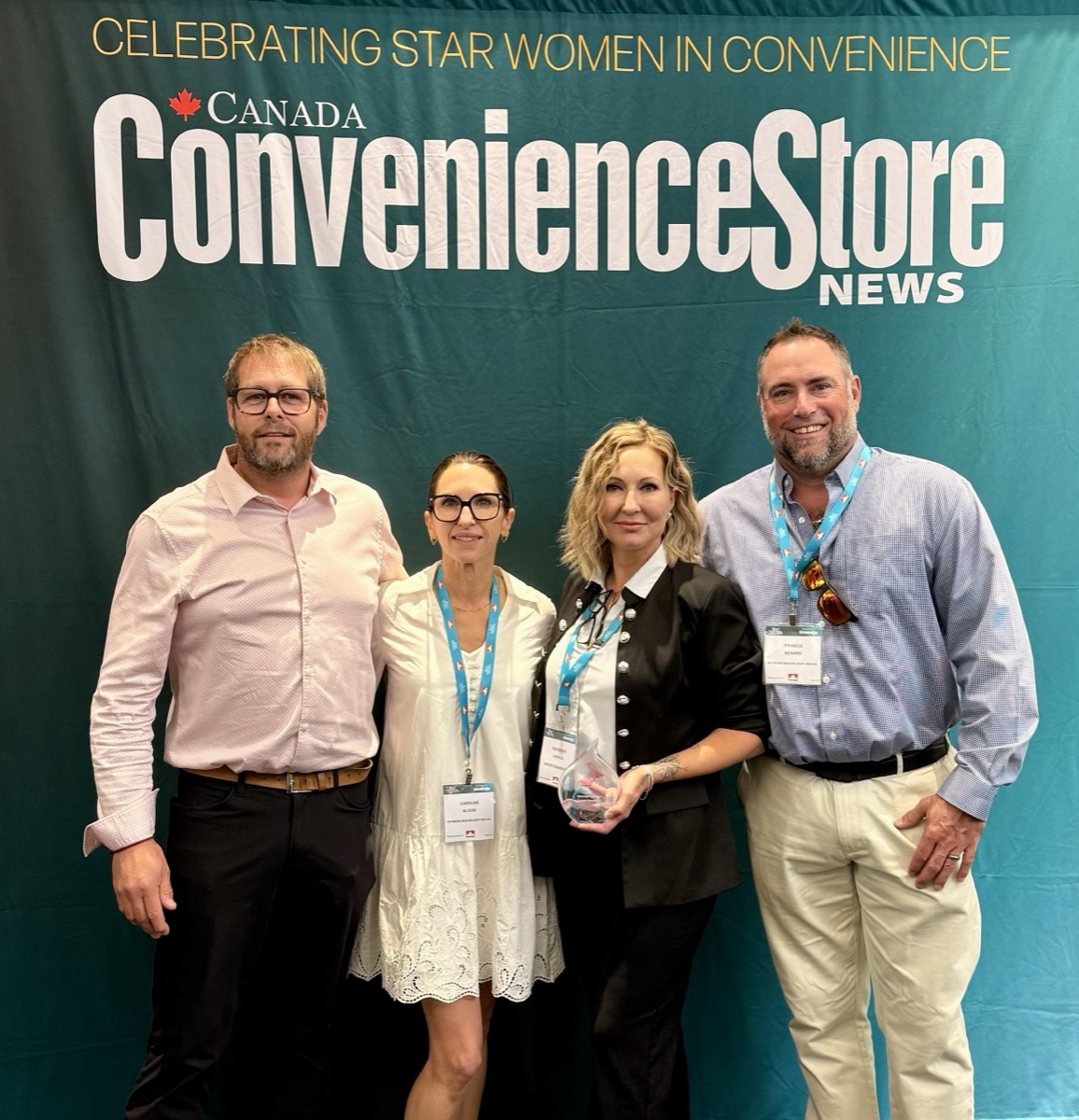 L'équipe Beauséjour aux prix Star Women in Convenience